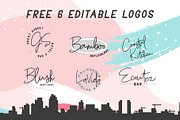 San Diego - Font Duo + Extra Logo, a Handwritten Font by Dm Studio (Thumbnail 2 of 10)