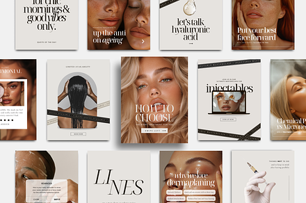 600+ Esthetician Instagram Templates
