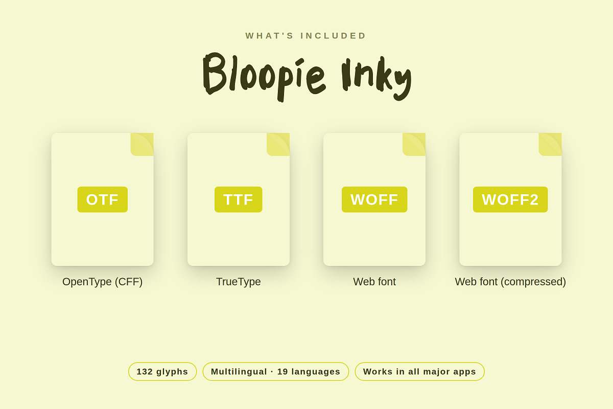 Bloopie Inky – Playful Hand-Painted, a Sans Serif Font by Gookkis Studio (Photo 16 of 16)