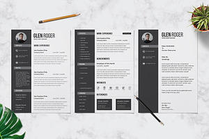 Clean Resume Design Template, a Resume Template by Graphic Template