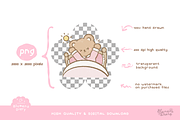 Morning Routine Bear Clipart, an Animal Illustration by Blumensdiary (Thumbnail 3 of 6)