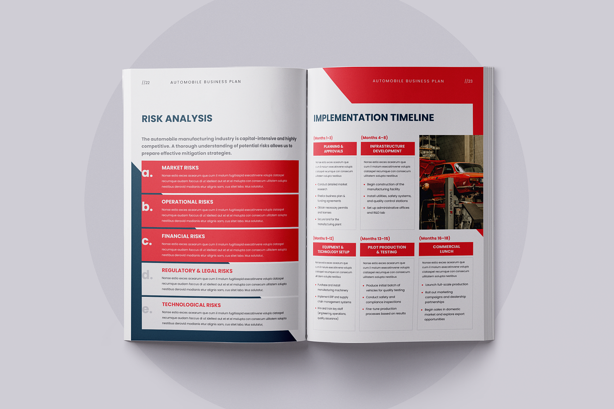 Automobile Business Plan | Canva, a Brochure Template by ArtisticLand (Photo 10 of 11)