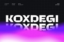 Koxdegi - Modern Futuristic Font