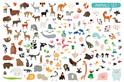 Cute Animals Vector World Map, an Animal Illustration by Pingebat (Thumbnail 2 of 14)