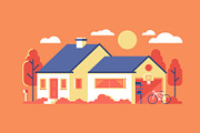 House Illustration Pack, a Graphic by Wilsonkjc (Thumbnail 2 of 5)