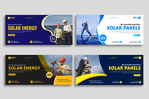 Solar Energy social media cover, a Social Media Template by nandinigraphics