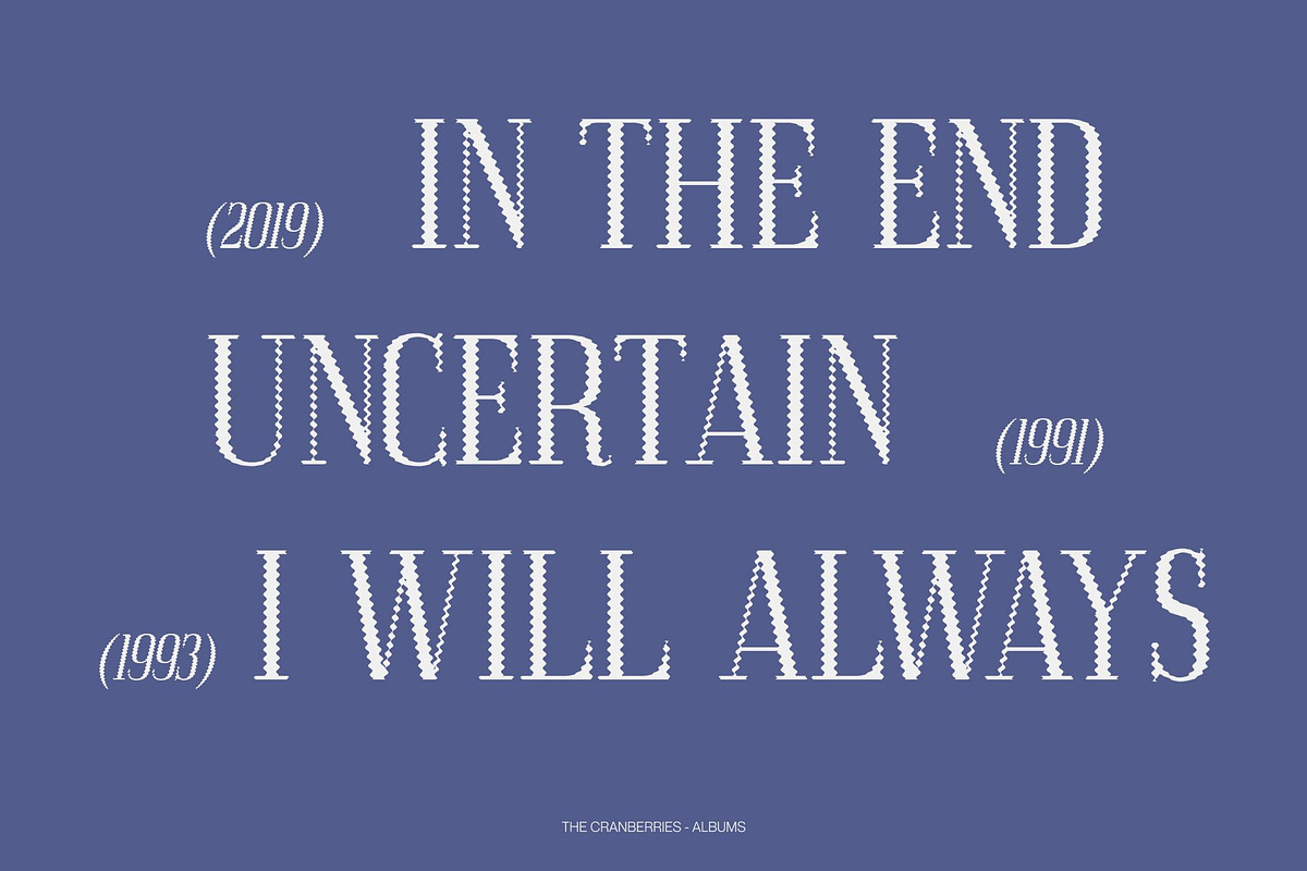 Acelon Distort, a Serif Font by Craft Supply Co. (Photo 6 of 8)
