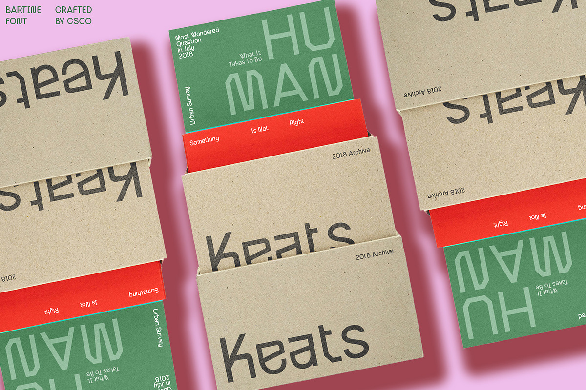 Bartine – Industrial Font, a Sans Serif Font by Craft Supply Co. (Photo 6 of 8)