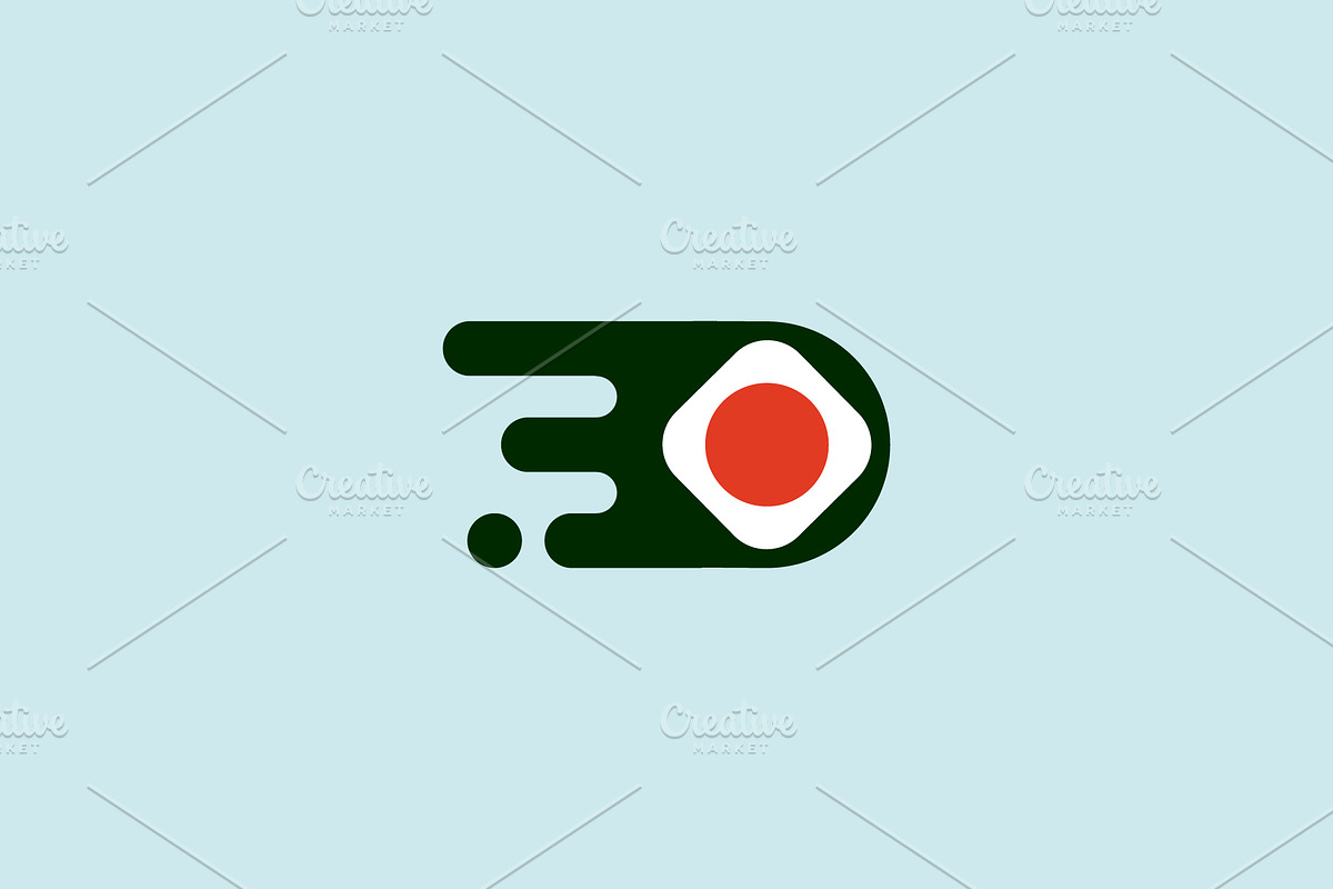 Sushi delivery minimalist logotype, a Templates & Theme by Himalia1