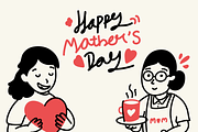 Mother’s Day Vintage Illustration, a Person Illustration by TheTrueStroke (Thumbnail 1 of 5)