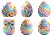 Whimsical Pastel Easter Egg Clipart, an Illustration by Black Bird Studio (Thumbnail 4 of 6)
