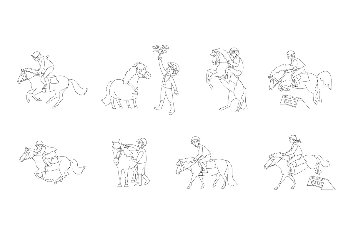 Pony racing, an Animal Illustration by Naurider (Photo 2 of 3)