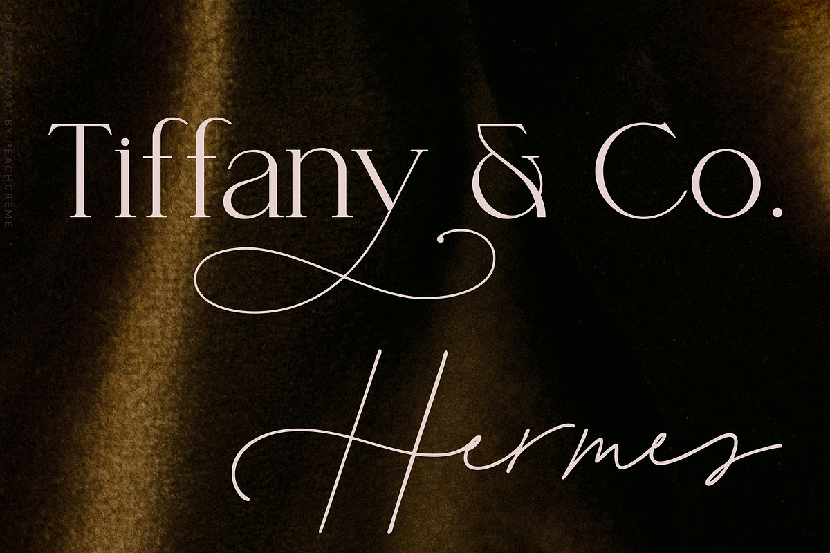 August Roma//Elegant Luxury Font Duo, a Handwritten Font by PeachCreme (Photo 23 of 43)