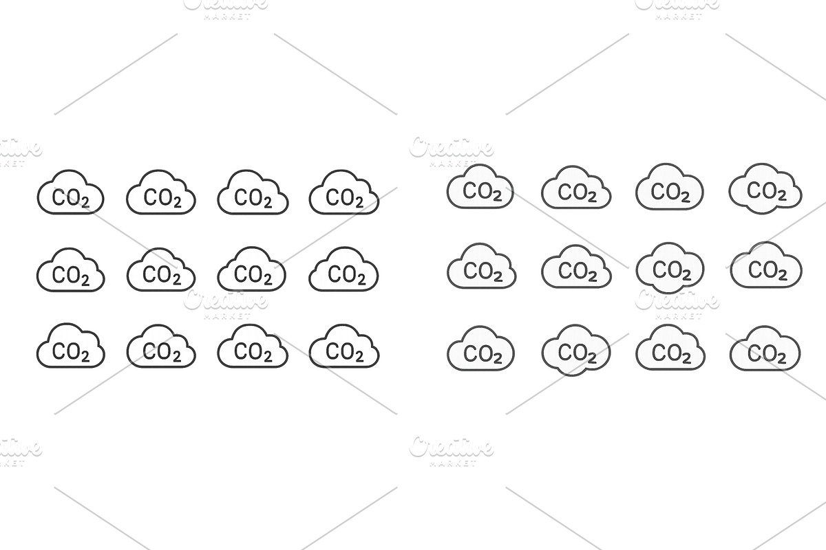 Illustration of carbon dioxide cloud, an Illustration by ZinetroN