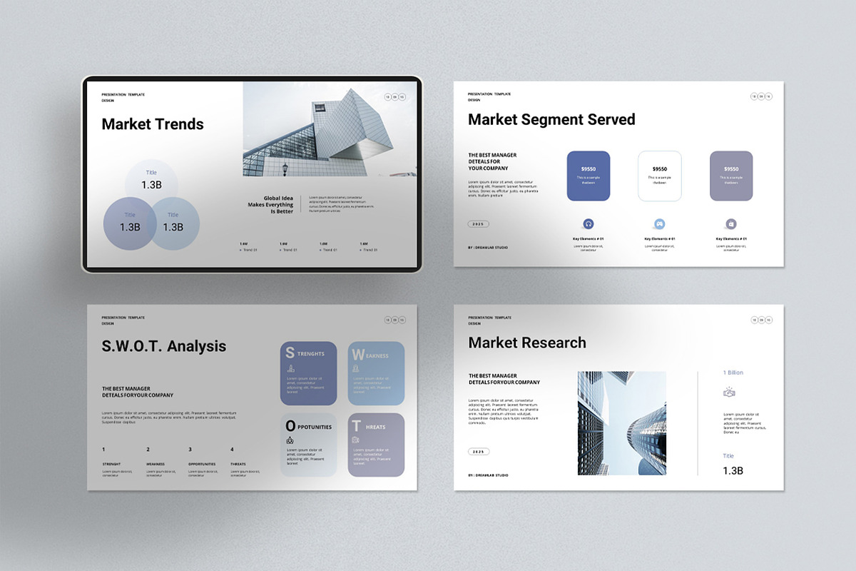 Marketing Plan Presentation Template, a Presentation Template by Dream-Lab (Photo 5 of 8)