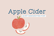 Apple Cider, a Script Font by Sofia Skoog (Thumbnail 1 of 10)