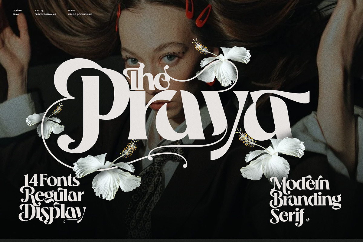 Praya - Modern Branding Font, a Serif Font by creativemedialab (Photo 1 of 17)
