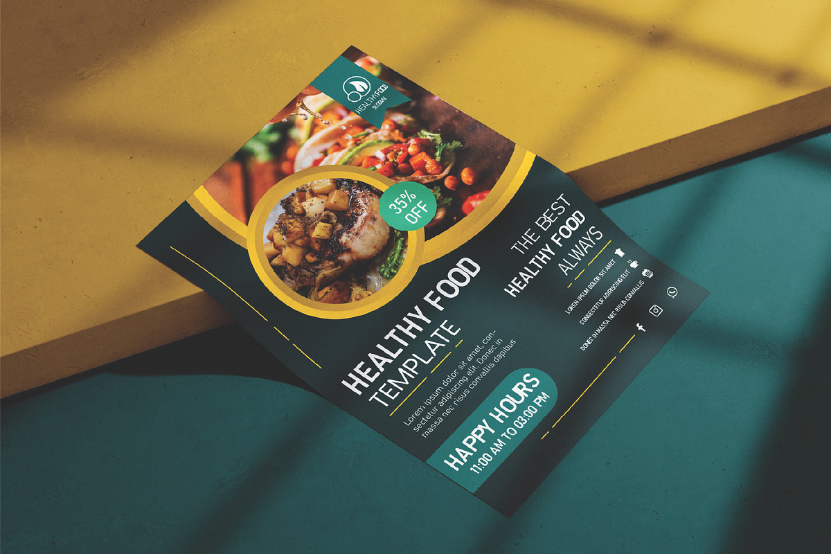 Best healthy food template, a Flyer Template by Workhu (Photo 2 of 4)