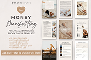 Money Manifesting eBook Canva Templa, a Brochure Template by COACHTEMPLATE (Thumbnail 1 of 9)