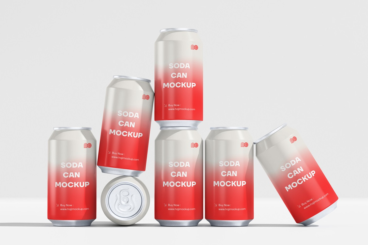 Soda Can Mockup, a Cups & Container Mockup by Cutna Studio (Photo 8 of 10)
