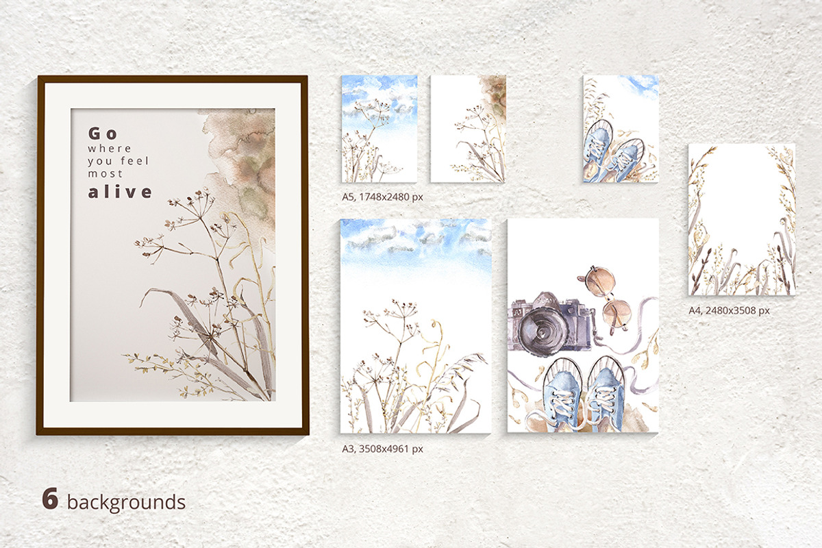 After Snow. Watercolor set., an Illustration by Dinkoobraz (Photo 8 of 19)