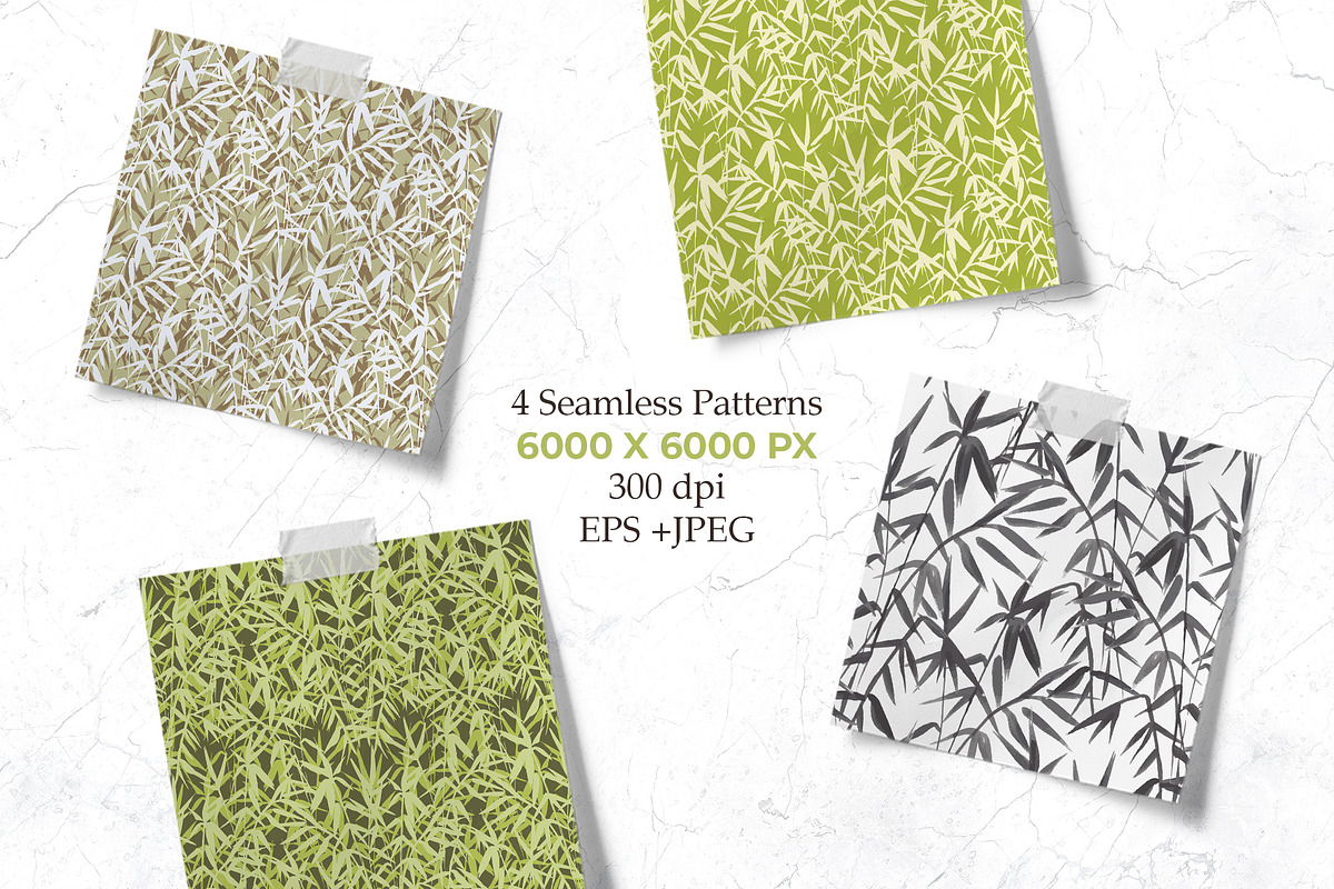 Japanese Bamboo collection, a Pattern Graphic by ilonitta (Photo 5 of 11)