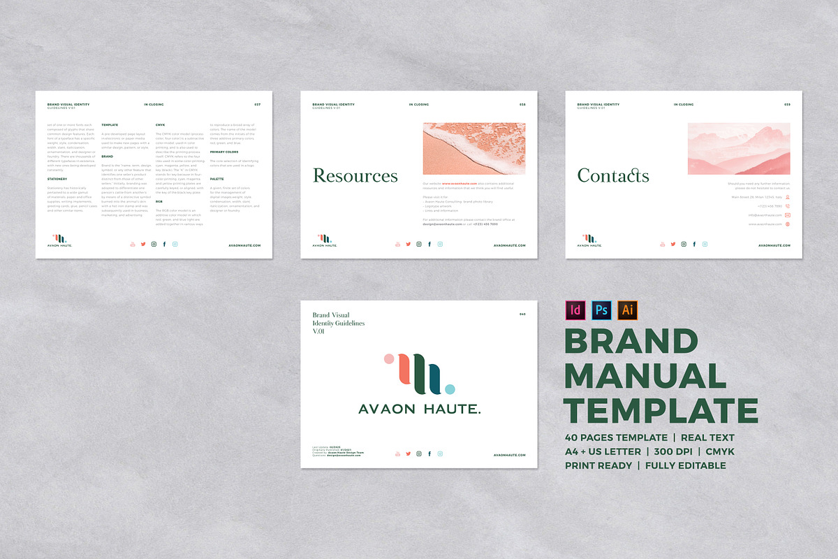 Brand Visual Identity Guidelines, a Brochure Template by Andre28 (Photo 8 of 9)