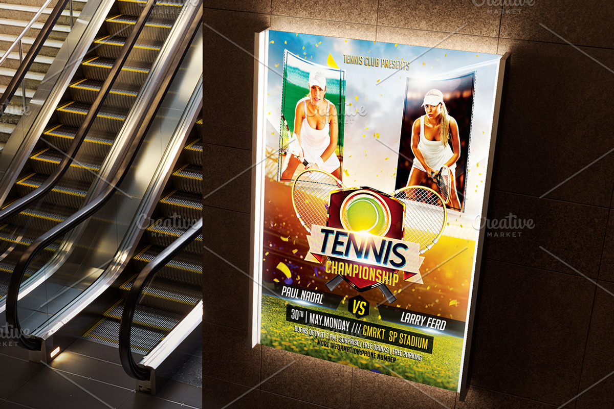 Tennis Flyer, a Flyer Template by Basez Flyers (Photo 2 of 5)