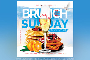 Brunch Saturday Flyer, a Flyer Template by Artolus