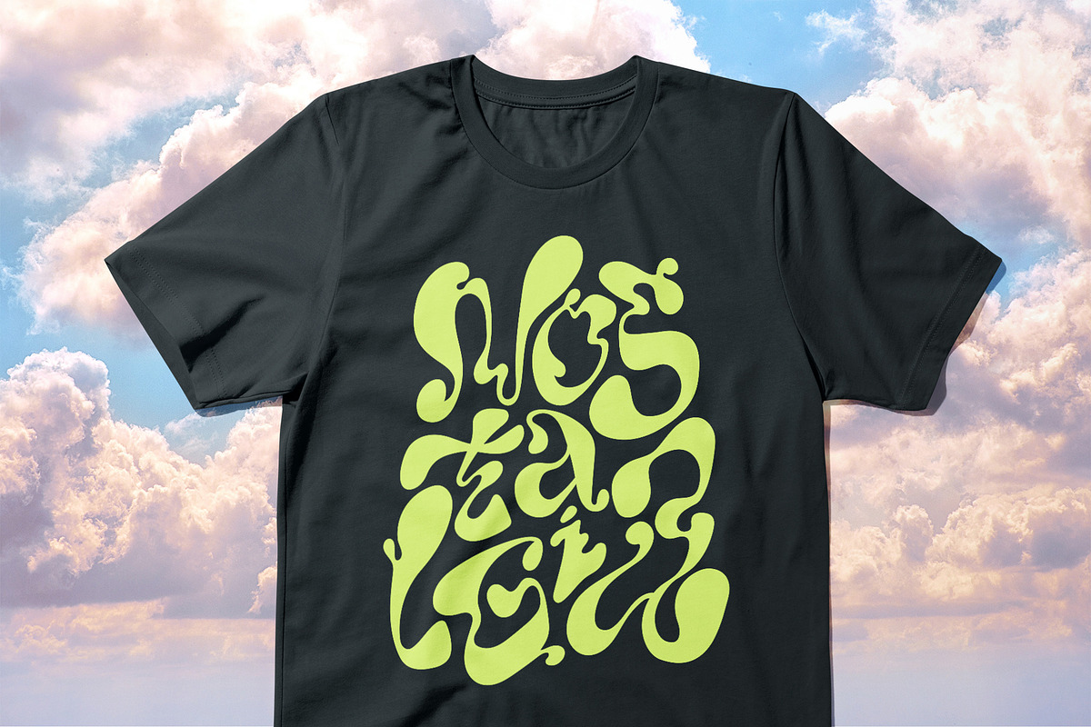 BUNDLE Y2K Lettering Liquid & Groovy, an Object Graphic by Oksana Trygub (Photo 6 of 53)
