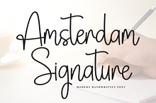 Amsterdam Signature | Script Font
