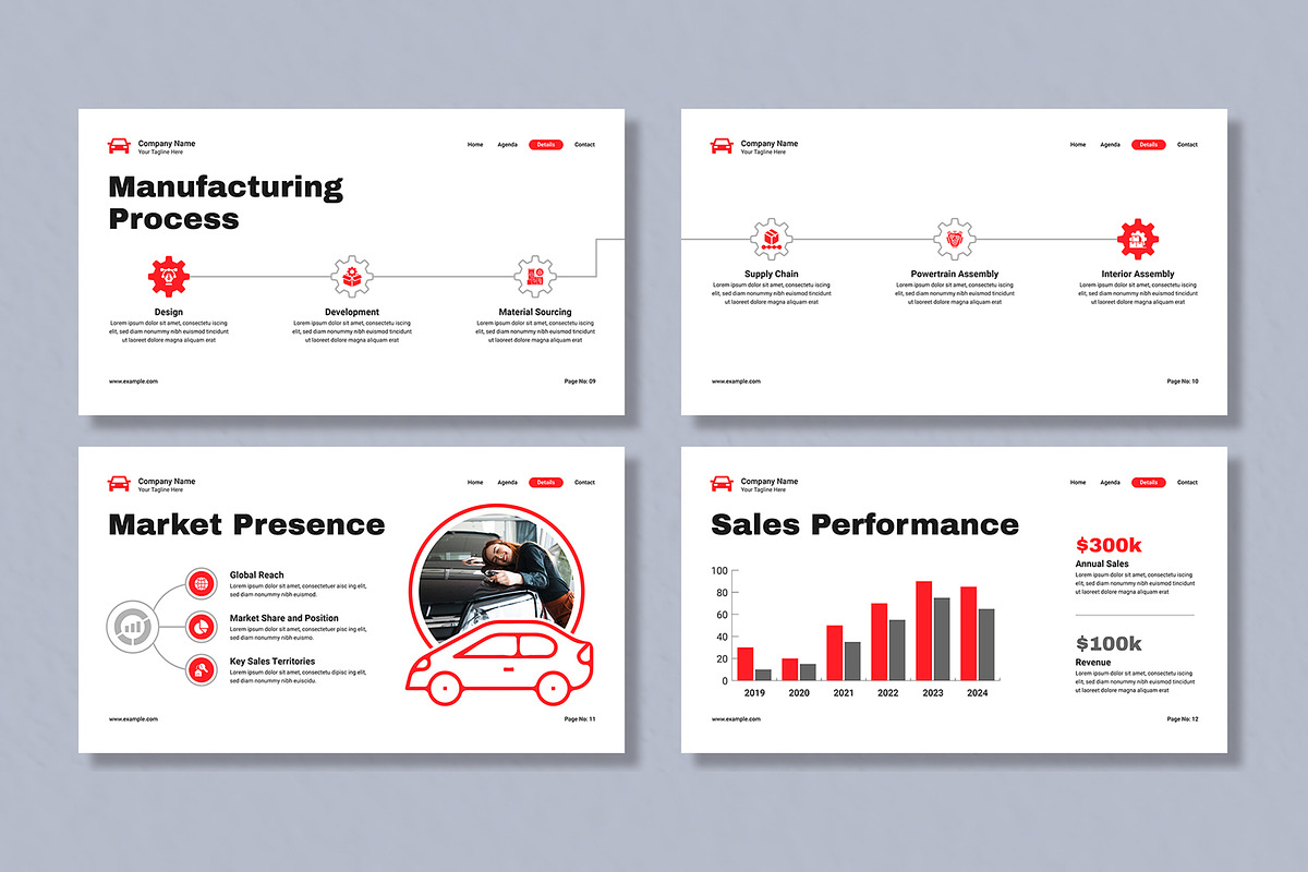 Automobile Presentation Template, a Presentation Template by Mighty-Slide (Photo 4 of 6)