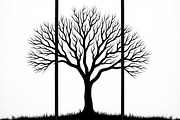 Multi-Panel Tree Silhouette Laser Cu, an Object Graphic by BIPLOB EXPERT (Thumbnail 5 of 11)