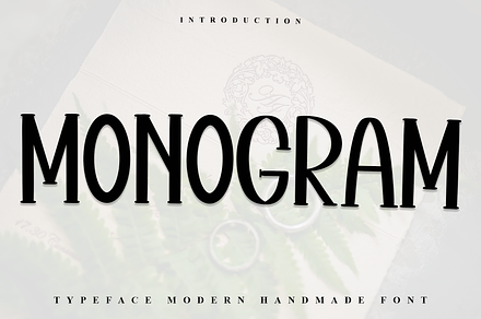 Monogram, a Sans Serif Font by FreshTypeINK
