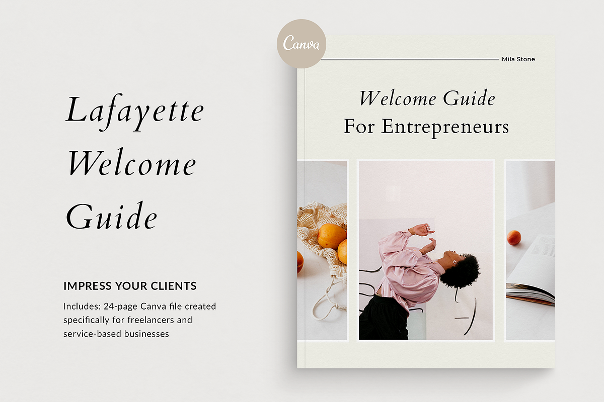 Client Welcome Guide | Canva, a Brochure Template by Ralony (Photo 1 of 9)