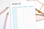 Contact List, a Stationery Template by DesignDevisers (Thumbnail 5 of 10)