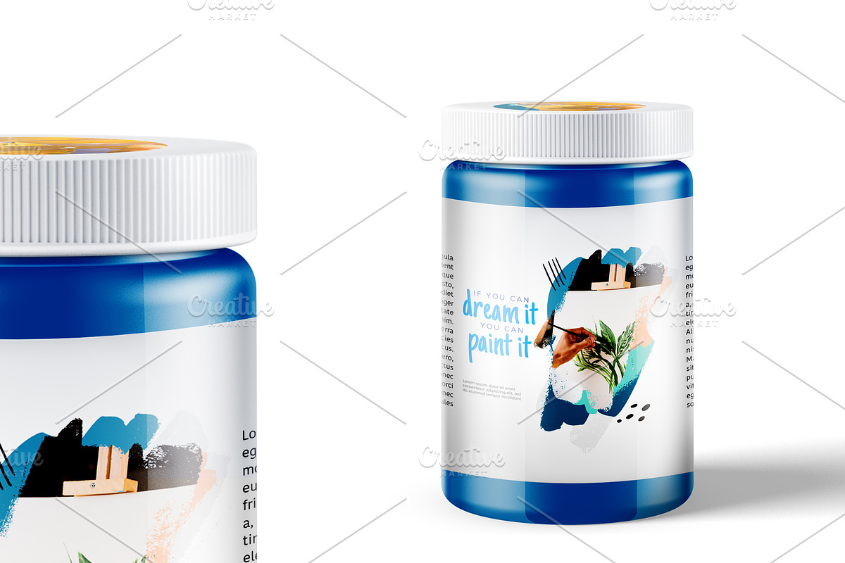 PAINT MOCKUP (TRANSPARENT BOTTLE), a Product Mockup by Moonlight Creative (Photo 7 of 8)