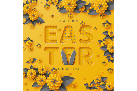 Easter holiday greeting card., a Poster Template by Liudmyla Matviiets