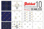 Goodnight Kid Elements & 70 Patterns, a Pattern Graphic by Sopelkin (Thumbnail 5 of 10)
