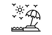Beach Line Icon, an Icon by Pexelpy (Thumbnail 1 of 2)