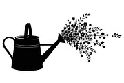 Floral Watering Can Design Bundle, an Illustration by Gaye Art (Thumbnail 13 of 31)