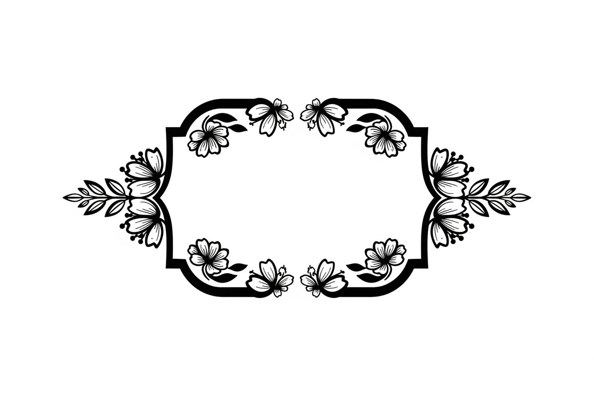 Vintage Floral Frame Vector Bundle, an Illustration by Designs_River (Photo 38 of 51)