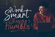 White Buttell Brush Font, a Script Font by trustha (Thumbnail 6 of 10)