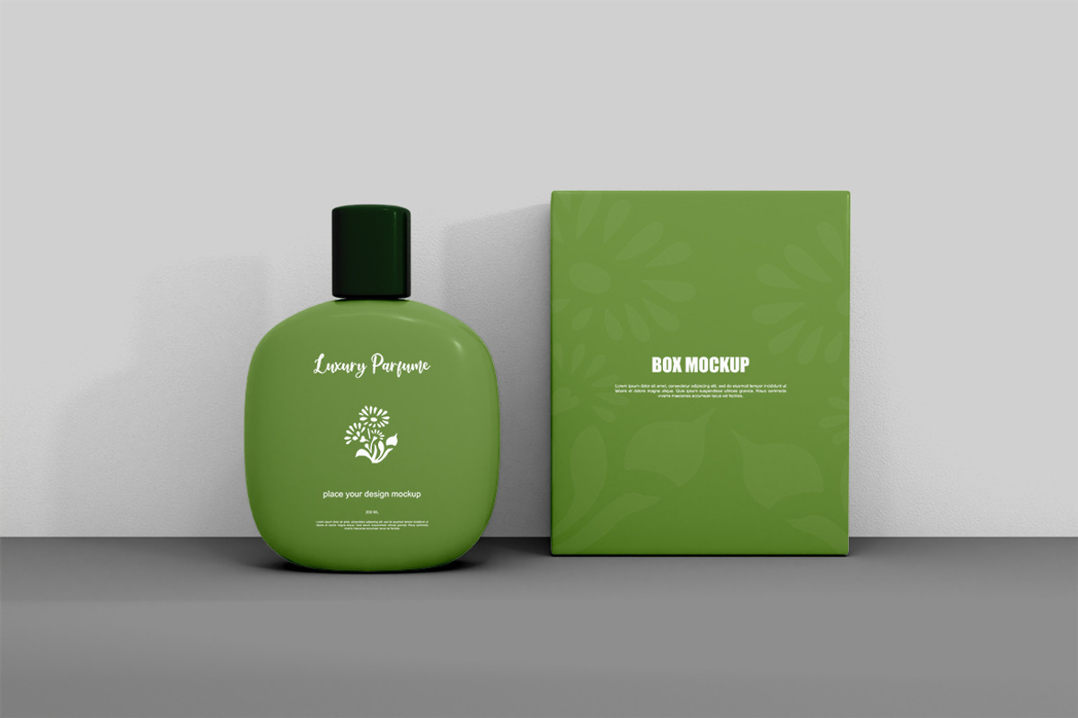 Parfume bottle mockup, a Packaging Mockup by Kenrichi (Photo 2 of 4)