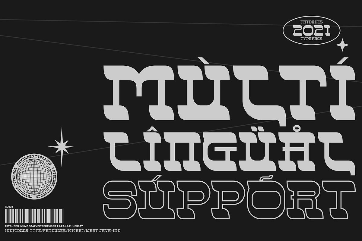 Fatdudes, a Serif Font by inumocca_type (Photo 7 of 10)