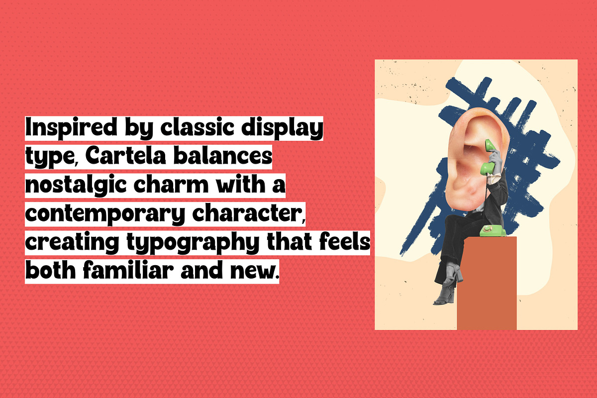 Cartela | A Playful & Bold Sans Font, a Sans Serif Font by Artolabs (Photo 4 of 14)