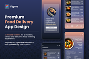 Japanese Food Delivery App UI Kit, an App Template by SpaceNymph (Thumbnail 1 of 5)
