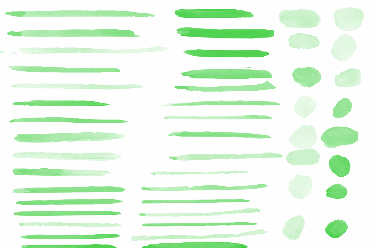 59 Water Color Brushes vector, a Texture Illustration by PeoGeo Creative (Photo 2 of 3)