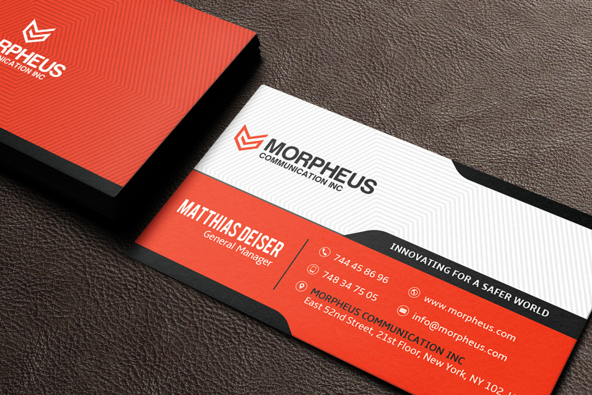 Orange Business Card, a Business Card Template by Marvel (Photo 2 of 3)