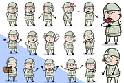 Army Man ~ Cartoon Character Set, a Person Illustration by The Toon Company (Thumbnail 5 of 7)